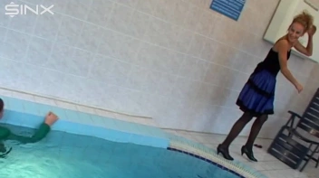 Pool Fun For Satin Clad Babes Screencap 27 on sinx.preview.netperv.com