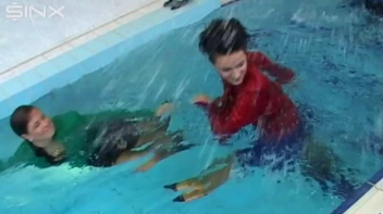 Pool Fun For Satin Clad Babes Screencap 34 on sinx.preview.netperv.com