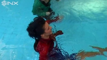 Pool Fun For Satin Clad Babes Screencap 35 on sinx.preview.netperv.com