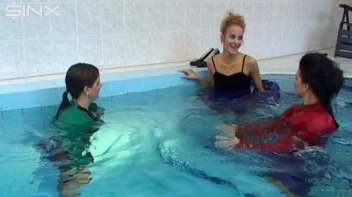 Pool Fun For Satin Clad Babes Screencap 38 on sinx.preview.netperv.com