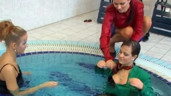 Pool Fun For Satin Clad Babes Screencap 44 on sinx.preview.netperv.com