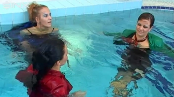 Pool Fun For Satin Clad Babes Screencap 50 on sinx.preview.netperv.com