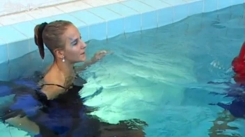Pool Fun For Satin Clad Babes Screencap 51 on sinx.preview.netperv.com
