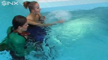 Pool Fun For Satin Clad Babes Screencap 53 on sinx.preview.netperv.com