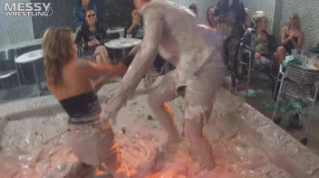 Muddy Wrestling: Raging Regina vs.The Cinnamon Buns Screencap 12 on sinx.preview.netperv.com