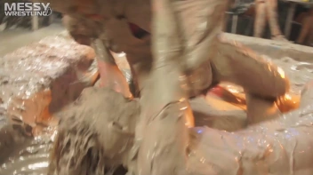 Muddy Wrestling: Raging Regina vs.The Cinnamon Buns Screencap 20 on sinx.preview.netperv.com