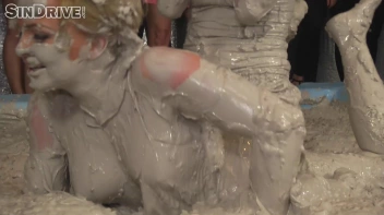 Muddy Wrestling: Jenna Lovely vs Lilith Virago & Gabriella vs. Sheila Screencap 17 on sinx.preview.netperv.com