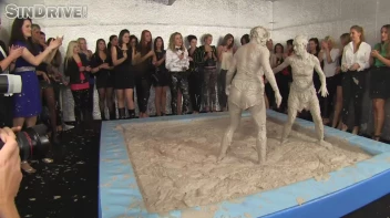 Muddy Wrestling: Jenna Lovely vs Lilith Virago & Gabriella vs. Sheila Screencap 20 on sinx.preview.netperv.com