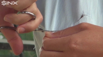 Destructive Brunette Rips Her Silk Blouse Screencap 16 on sinx.preview.netperv.com