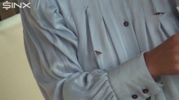 Destructive Brunette Rips Her Silk Blouse Screencap 29 on sinx.preview.netperv.com