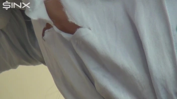 Destructive Brunette Rips Her Silk Blouse Screencap 34 on sinx.preview.netperv.com