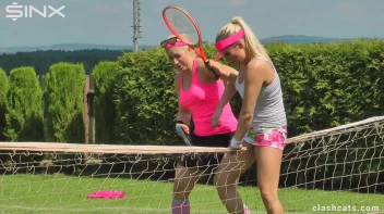 Tennis Girls Catfight and Get Soaking Wet - Cam 2 Screencap 20 on sinx.preview.netperv.com