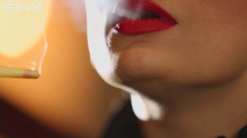 Seductive Babe With Red Lips Enjoys Smoking Screencap 11 on sinx.preview.netperv.com