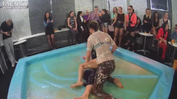 Messy Wrestling: Shiny, Slimy, And Ready To Rumble In Oil! Dunk This Bitch & Tear Her Clothes!!! Screencap 49 on sinx.preview.netperv.com