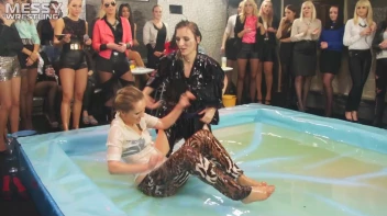 Messy Wrestling: Shiny, Slimy, And Ready To Rumble In Oil! Dunk This Bitch & Tear Her Clothes!!! Screencap 50 on sinx.preview.netperv.com