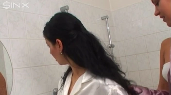 Pretty Girls Enjoy Hair Washing And Lathering Screencap 3 on sinx.preview.netperv.com
