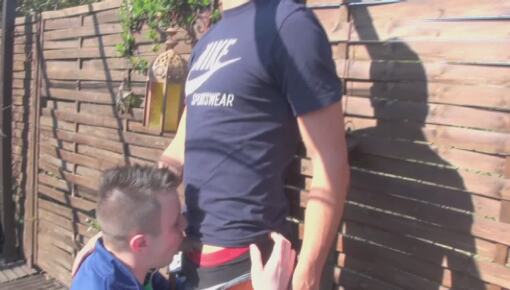 Latest deal - French twink fucked in the garden by the french pornstar Greg CENTURI