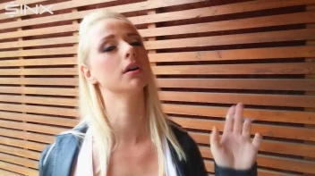 Titty Bouncing Blonde Smokes Outside Screencap 12 on sinx.preview.netperv.com