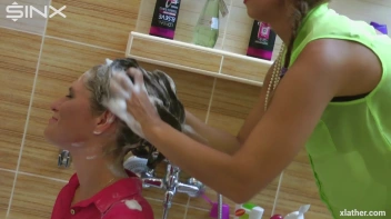 Brunette Babe's Wet and Sudsy Hair Wash Screencap 35 on sinx.preview.netperv.com