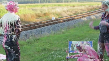 Outdoor Painting Session Turns Messy Quick Screencap 54 on sinx.preview.netperv.com