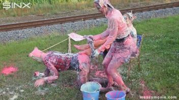 Outdoor Painting Session Turns Messy Quick Screencap 64 on sinx.preview.netperv.com