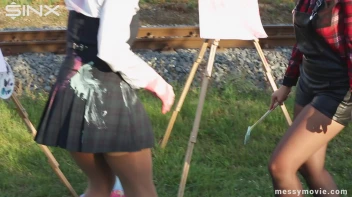 Outdoor Painting Session Turns Messy Quick Screencap 16 on sinx.preview.netperv.com