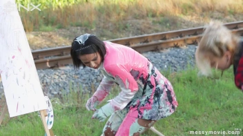 Outdoor Painting Session Turns Messy Quick Screencap 33 on sinx.preview.netperv.com