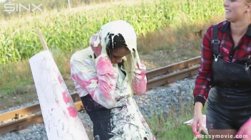 Outdoor Painting Session Turns Messy Quick Screencap 35 on sinx.preview.netperv.com