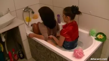 Beauties In The Tub In Fully Clothed Scrub-Down Screencap 43 on sinx.preview.netperv.com