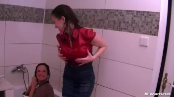 Beauties In The Tub In Fully Clothed Scrub-Down Screencap 73 on sinx.preview.netperv.com