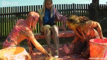 Babes Painting Project Gets Messy Screencap 22 on sinx.preview.netperv.com