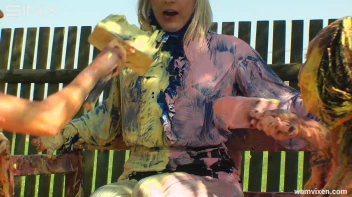 Babes Painting Project Gets Messy Screencap 31 on sinx.preview.netperv.com