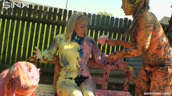 Babes Painting Project Gets Messy Screencap 32 on sinx.preview.netperv.com