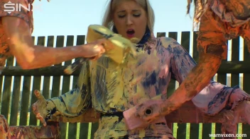 Babes Painting Project Gets Messy Screencap 34 on sinx.preview.netperv.com