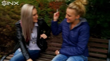 Seductive Blondes Take A Smoke Break Screencap 25 on sinx.preview.netperv.com