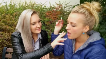 Seductive Blondes Take A Smoke Break Screencap 34 on sinx.preview.netperv.com