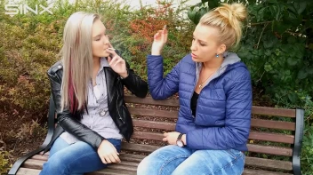 Seductive Blondes Take A Smoke Break Screencap 42 on sinx.preview.netperv.com