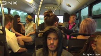 Tattooed Lesbians Fingering Fun On The Bus Screencap 11 on sinx.preview.netperv.com