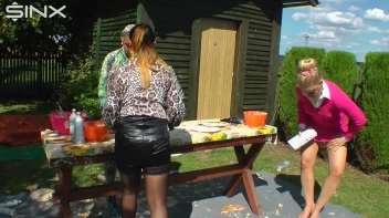 Messy Outdoor Food Fight For Glamour Babes Screencap 14 on sinx.preview.netperv.com