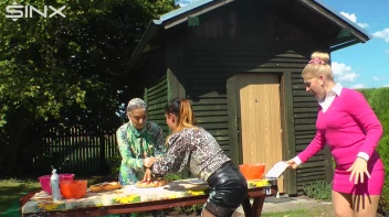 Messy Outdoor Food Fight For Glamour Babes Screencap 15 on sinx.preview.netperv.com