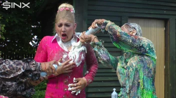 Messy Outdoor Food Fight For Glamour Babes Screencap 31 on sinx.preview.netperv.com