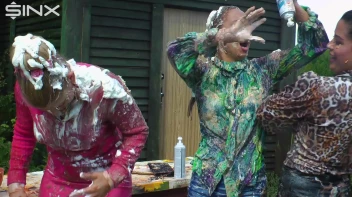 Messy Outdoor Food Fight For Glamour Babes Screencap 34 on sinx.preview.netperv.com