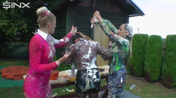 Messy Outdoor Food Fight For Glamour Babes Screencap 38 on sinx.preview.netperv.com