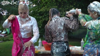 Messy Outdoor Food Fight For Glamour Babes Screencap 41 on sinx.preview.netperv.com