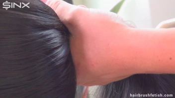Sexy brunette gets her hair brushed to perfection Screencap 12 on sinx.preview.netperv.com