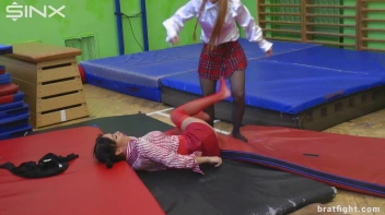Naughty College Girls in Stockings Catfight - Cam 1 Screencap 54 on sinx.preview.netperv.com
