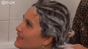 Clothed Ladies Wash Hair In Bath Together Screencap 43 on sinx.preview.netperv.com