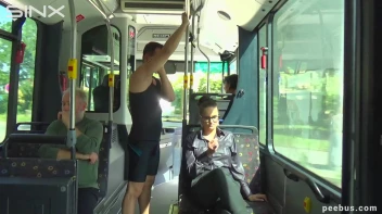 Sporty Stud Pisses Over Girl On The Bus Screencap 2 on sinx.preview.netperv.com