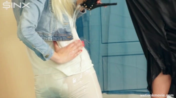 Clothed Lesbian Friends Jump Into Pool Together Screencap 24 on sinx.preview.netperv.com