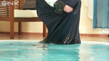 Clothed Lesbian Friends Jump Into Pool Together Screencap 4 on sinx.preview.netperv.com